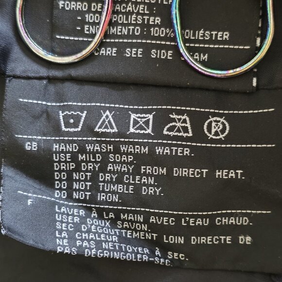 Vtg Harley Davidson Racing Jacket Mens L Black Quilted Detach Lining Pockets Zip - Picture 13 of 16